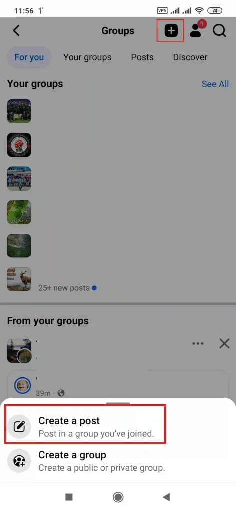 step by step guide how to create a Facebook group.